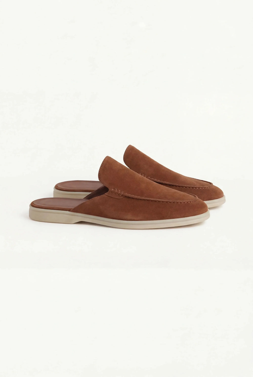 Maroon Suède Mocasines