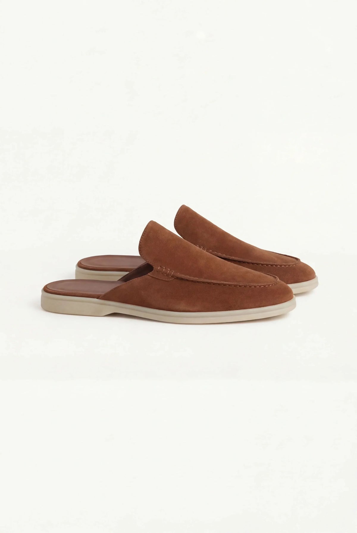 Maroon Suède Mocasines