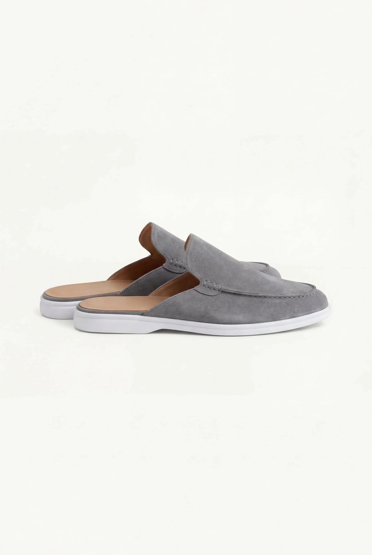 Grey Suède Mocasines