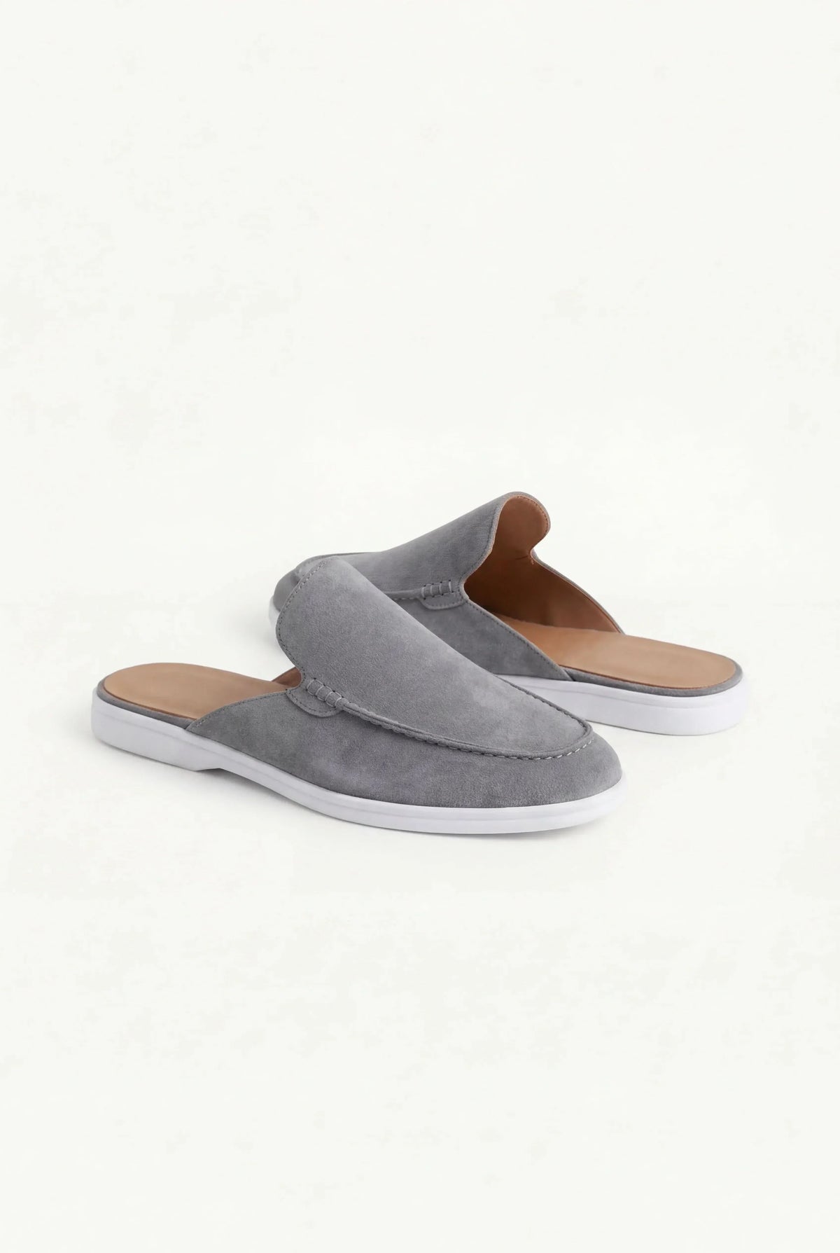 Grey Suède Mocasines
