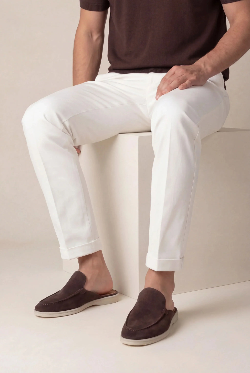 Brown Suède Mocasines