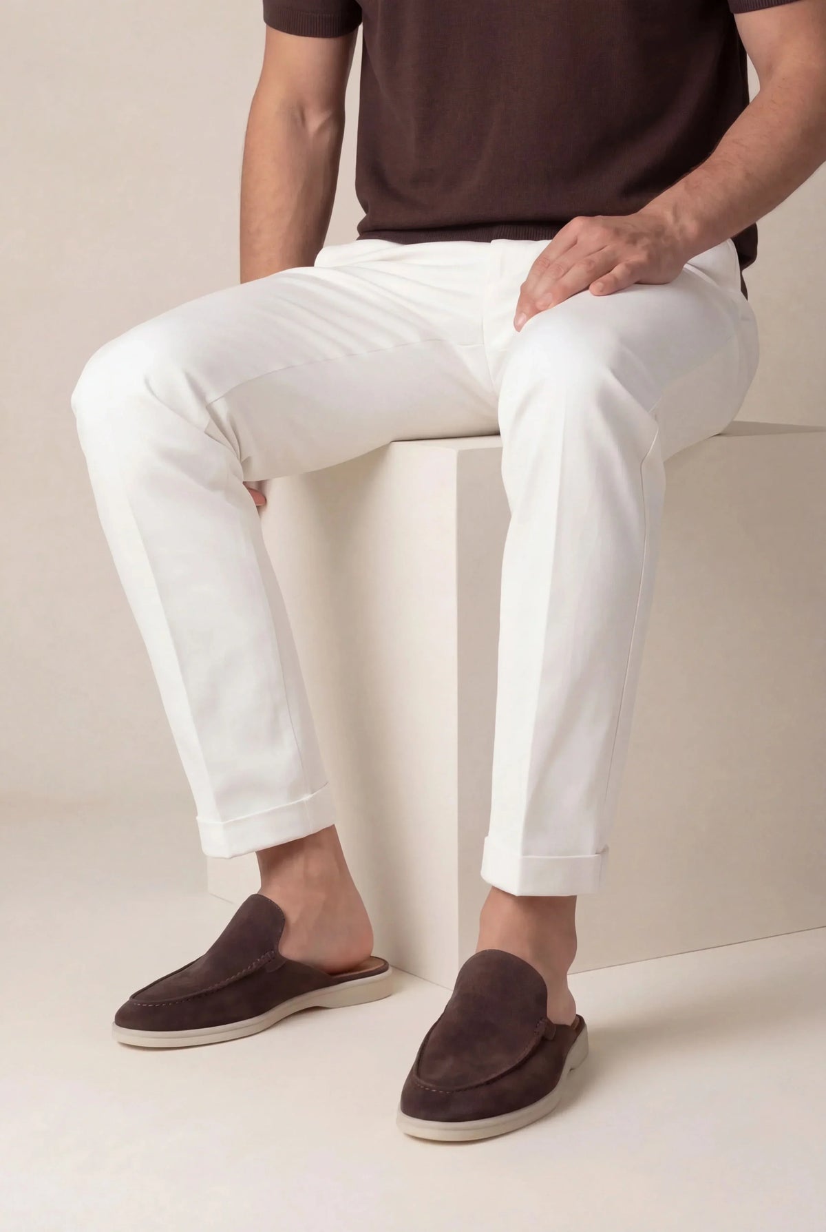 Brown Suède Mocasines