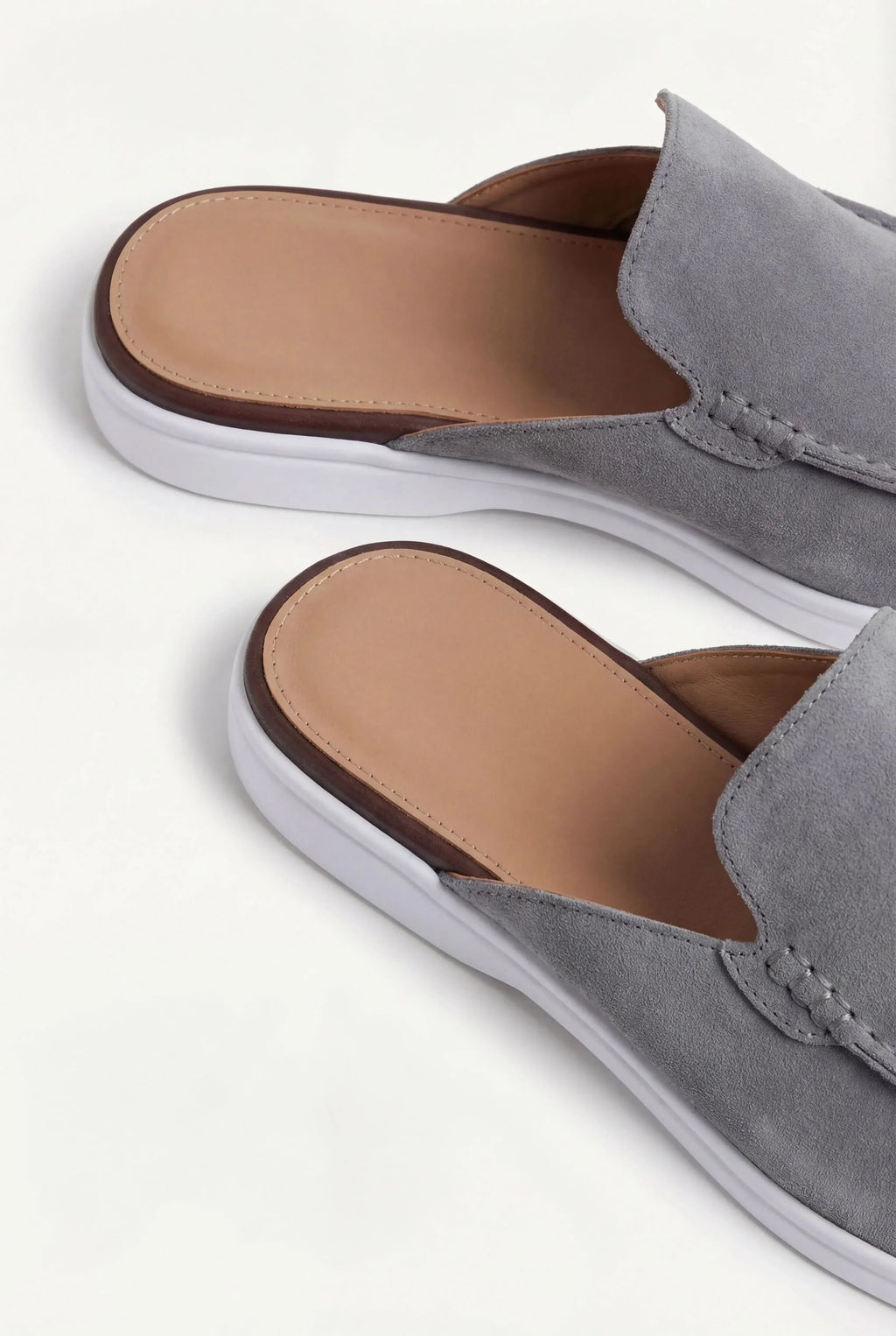 Grey Suède Mocasines