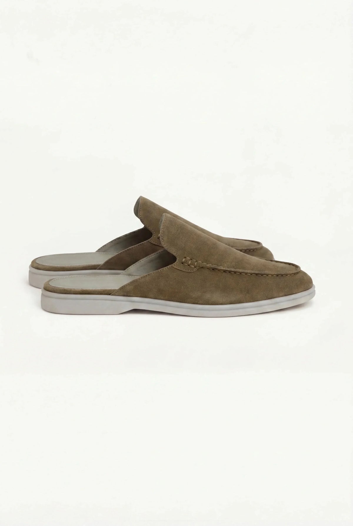 Olive Suède Mocasines