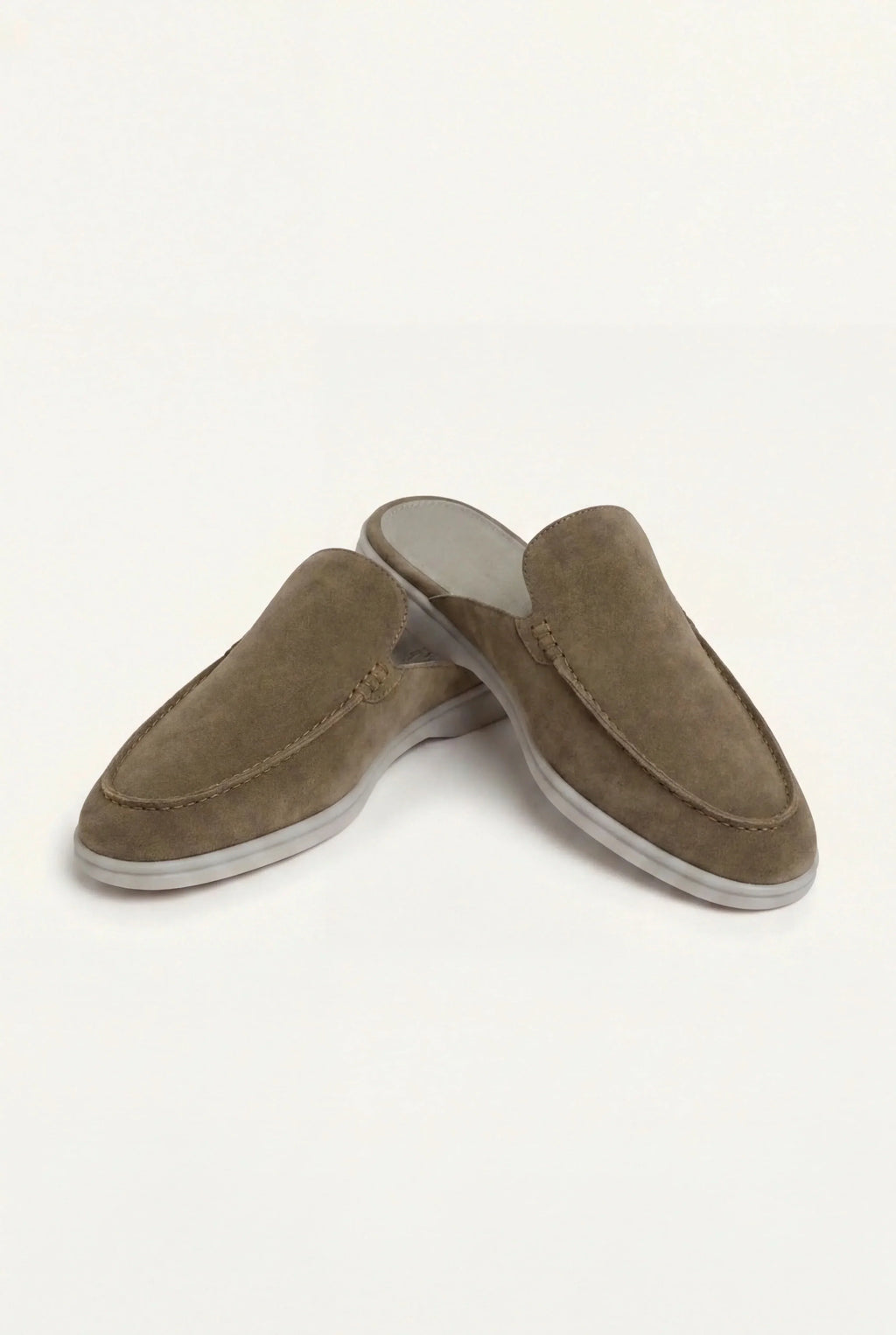 Olive Suède Mocasines