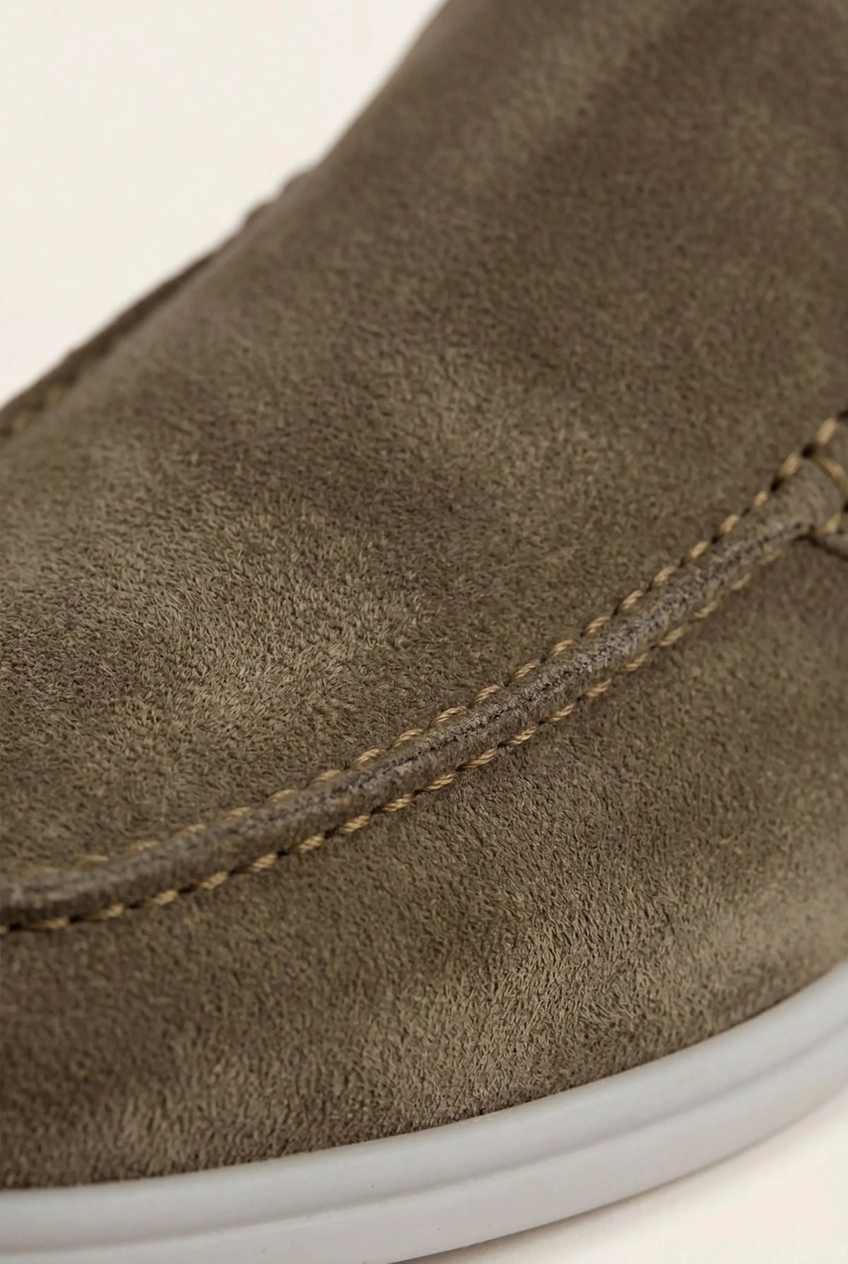 Olive Suède Mocasines