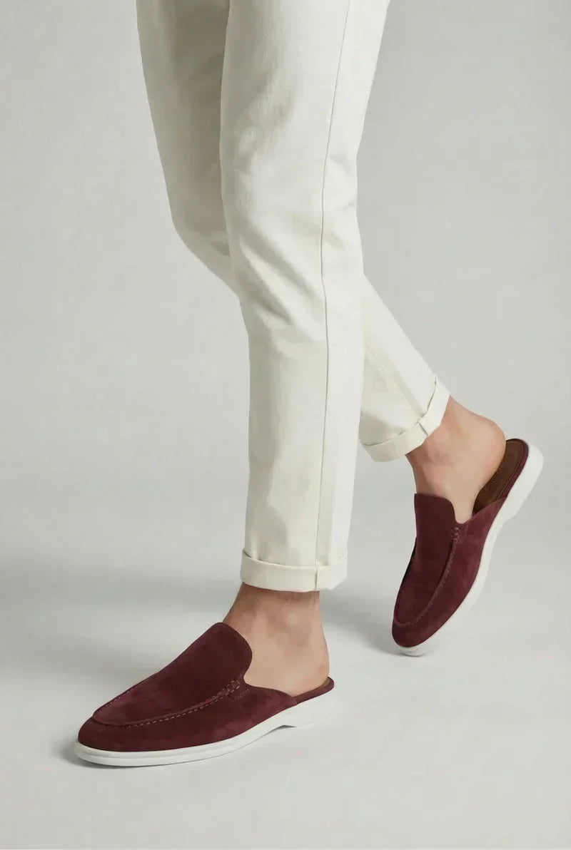 Bordeaux Suède Mocasines